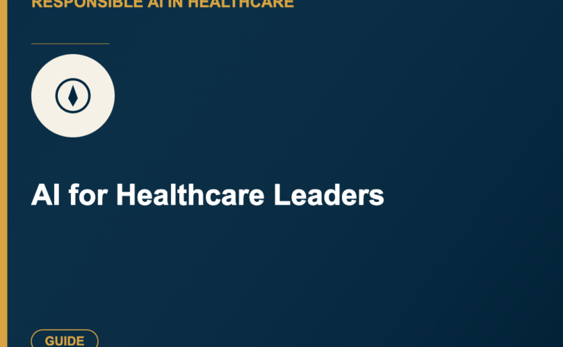 AI for Healthcare Leaders - Guide thumbnail, Care Experience Lab