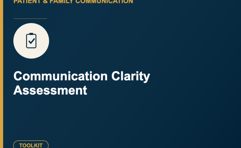Communication Clarity Assessment - Toolkit thumbnail, Care Experience Lab