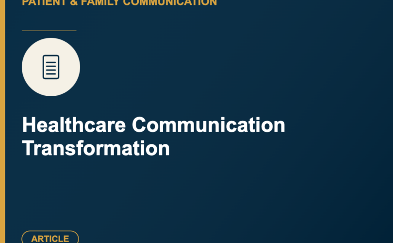 Healthcare Communication Transformation - Article thumbnail, Care Experience Lab