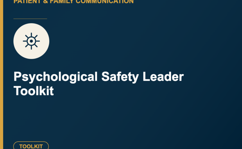 Psychological Safety Leader Toolkit - Toolkit thumbnail, Care Experience Lab