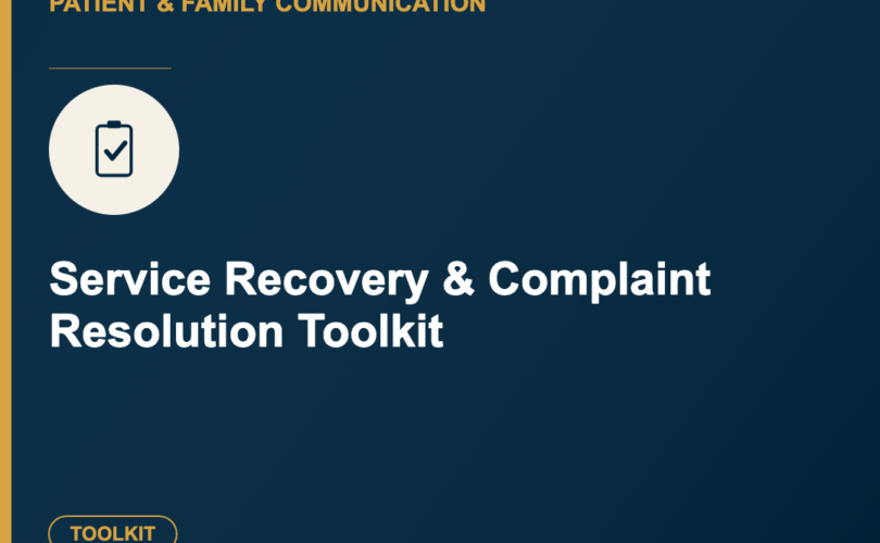 Service Recovery & Complaint Resolution Toolkit - Toolkit thumbnail, Care Experience Lab
